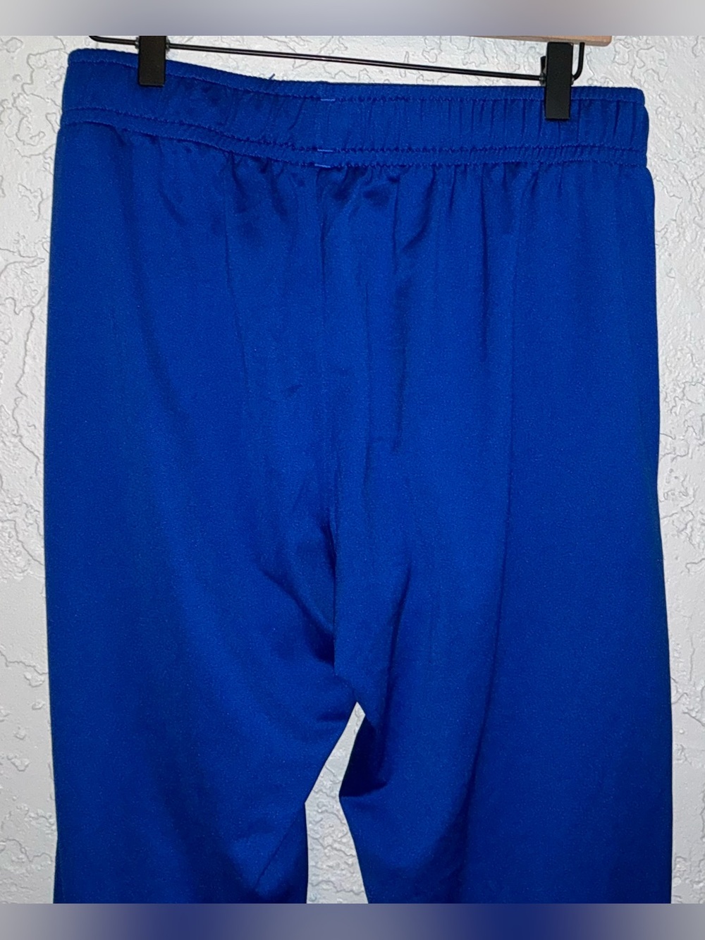 Under Armour Royal Blue & White Warm Up Pants with Zipper on Ankles - Picture 6 of 8